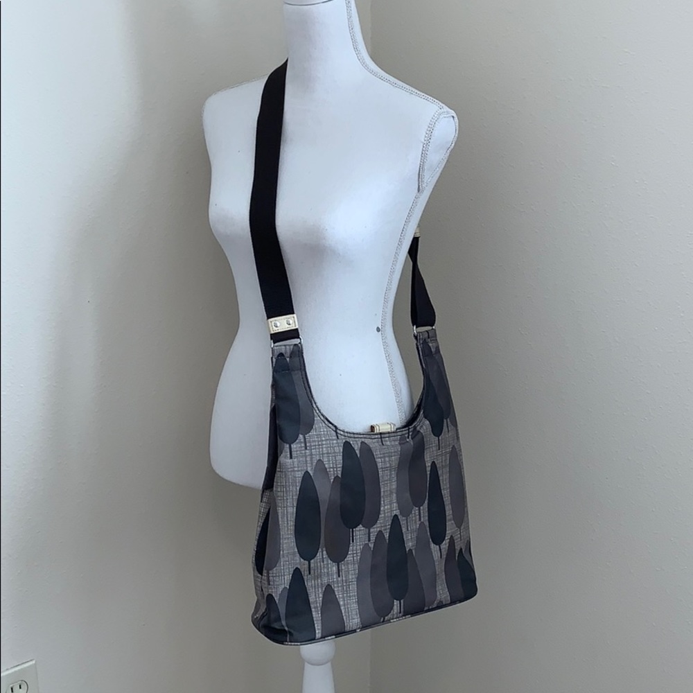 Auth Orla Kiely Leaf Tree Design Crossbody Bag!